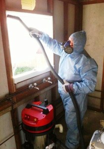 Use a HEPA Vacuum for Asbestos in old buildings haunted with toxic debris